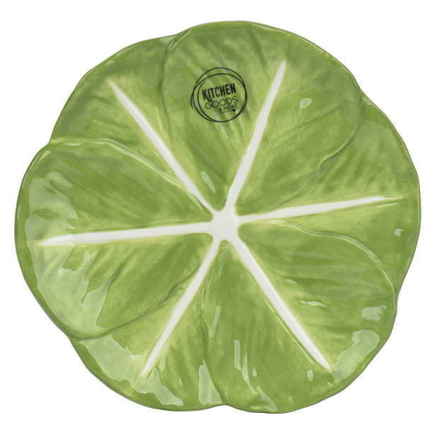 Beauty Home Κεραμικό Πιάτο Λάχανο 16.3 x 16.6 x 2 cm