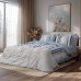 Beauty Home Σετ σεντόνια υπέρδιπλα με λάστιχο Moments Art 12571 165x200+30 Λαδί,Σιέλ