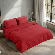 Beauty Home Σεντόνι γίγας με λάστιχο Prime Art 1230 190x200+35 Κόκκινο