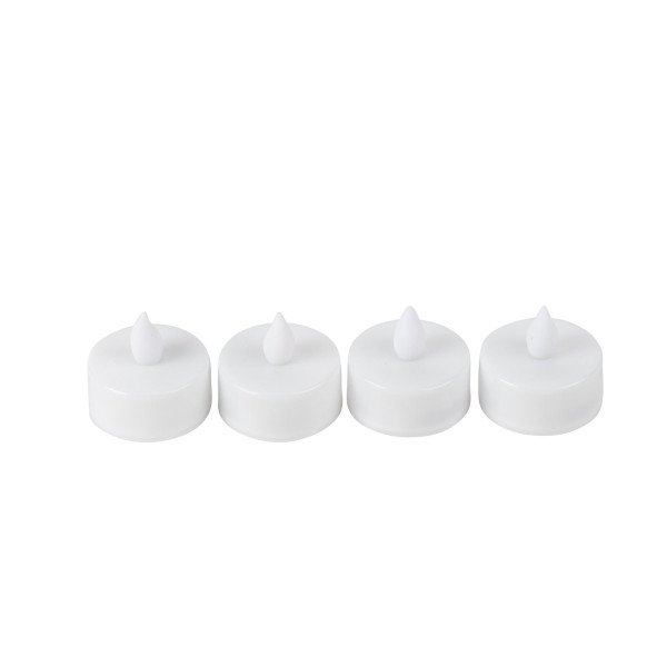 Beauty Home Σετ 4 Ρεσώ LED Λευκά Ø3,5 cm