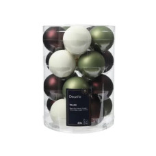 Beauty Home ΓΥΑΛΙΝΕΣ ΜΠΑΛΕΣ 3 ΧΡΩΜΑΤΑ 6 cm ΣΕΤ 20 ΤΜΧ