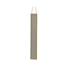 Beauty Home Κρεμαστός Γυάλινος Καθρέφτης με Glitter Χρυσός 4 x 28 cm