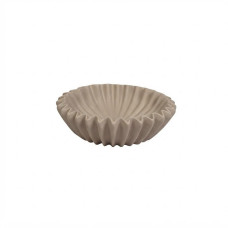 Beauty Home Μπολ κεραμικό Πλισέ – Taupe 20x20x7 cm