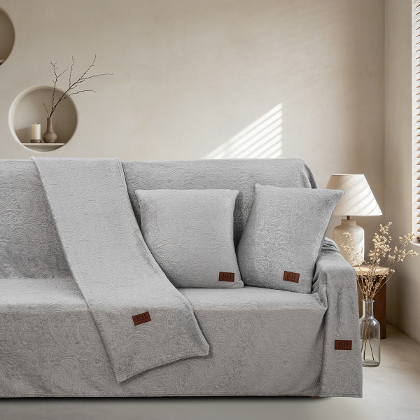Beauty Home Μαξιλαροθήκη διακοσμητική Sienna Art 8674 50x50 Γκρι Beauty Home Μαξιλαροθήκη διακοσμητική Sienna Art 8674 50x50 Γκρι