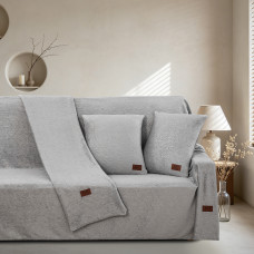 Beauty Home Σετ ριχτάρι 2τμχ Sienna Art 8674 (180x250+180x300) Γκρι
