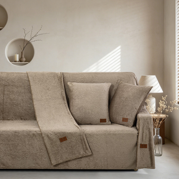 Beauty Home Μαξιλαροθήκη διακοσμητική Sienna Art 8675 50x50 Μόκα Beauty Home Μαξιλαροθήκη διακοσμητική Sienna Art 8675 50x50 Μόκα
