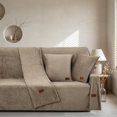 Beauty Home Σετ ριχτάρι 2τμχ Sienna Art 8675 (180x250+180x300) Μόκα