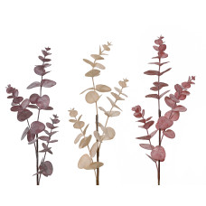 Beauty Home Διακοσμητικό Κλαδί Ευκάλυπτου Frosted  69 cm  Κρεμ
