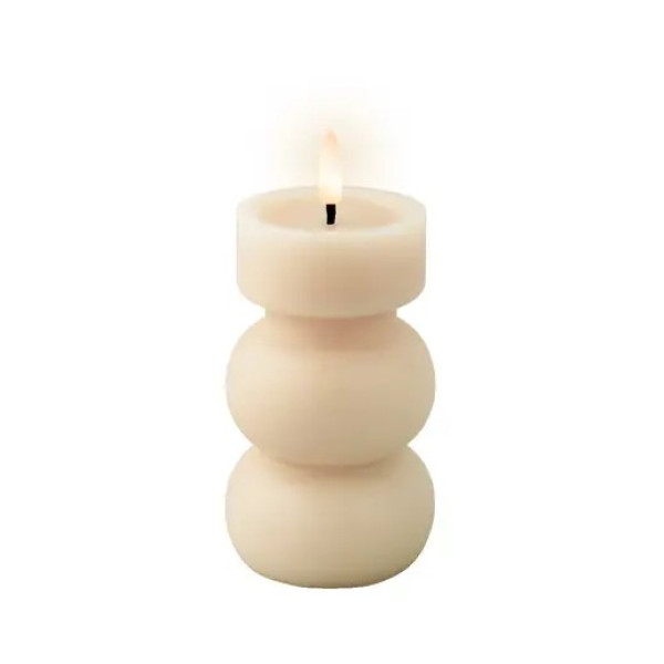 Beauty Home LED ΚΕΡΙ 7 x 15 cm ΚΑΜΠΥΛΕΣ ΕΚΡΟΥ