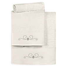 Beauty Home Σετ πετσέτες Art 3175  Σετ 3τμχ  Εκρού