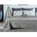 Beauty Home Κουβέρτα ζακάρ Art 1348 με δαντέλα υπέρδιπλη σε 4 χρώματα  230x250  Sky