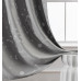 Beauty Home Κουρτίνα φωσφορίζουσα με 8 κρίκους Art 6140 140x260 Γκρι