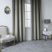 Beauty Home Κουρτίνα βελούδο σκίασης με 8 μεταλλικούς κρίκους Art 8399 140x270 Βιζόν