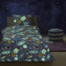 Beauty Home Σεντόνι μονό φωσφοριζέ με μαξιλαροθήκη Scope Art 6175 170x240 Γκρι