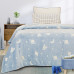 Beauty Home Κουβέρτα μονή φωσφορίζουσα Flash Art 6253 160x220 Γαλάζιο