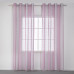 Κουρτίνα γάζα δίχρωμη με 8 μεταλλικούς κρίκους Art 8442 140x270 Ροζ   Beauty Home