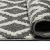 Beauty Home Πατάκι Vibe Art 9576 67x150 Grey White Γκρι Λευκό
