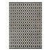 Beauty Home Πατάκι Vibe Art 9577 67x150 Stone White Ανθρακί Λευκό