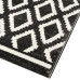 Beauty Home Πατάκι Vibe Art 9577 67x150 Stone White Ανθρακί Λευκό