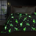 Beauty Home Κουβερτοπάπλωμα μονό φωσφοριζέ Glow Art 6268 160x220 Σιέλ