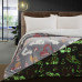Beauty Home Κουβερτοπάπλωμα μονό φωσφοριζέ Glow Art 6269 160x220 Γκρι