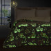 Beauty Home Κουβερτοπάπλωμα μονό φωσφοριζέ Glow Art 6269 160x220 Γκρι
