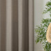 Beauty Home Κουρτίνα μεσαίας σκίασης με 8 μεταλλικούς κρίκους Illusion Art 8445 140x270 Χακί