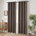 Beauty Home Κουρτίνα Blackout Jacquard σκίασης με 8 μεταλλικούς κρίκους Glare Art 8444 140x270 Μόκα