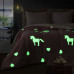 Beauty Home Κουβερτοπάπλωμα μονό φωσφοριζέ Glow Art 6272 160x220 Ροζ
