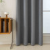 Beauty Home Κουρτίνα Full Blackout σκίασης με 8 κρίκους Total Art 8446 140x270 Ανθρακίτης