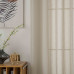 Beauty Home Κουρτίνα γάζα μονόχρωμη με 8 μεταλλικούς κρίκους Fit Art 8447 140x270 Μπεζ