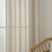 Κουρτίνα γάζα μονόχρωμη με 8 μεταλλικούς κρίκους Fit Art 8447 140x270 Άμμου   Beauty Home