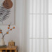 Beauty Home Κουρτίνα γάζα μονόχρωμη με 8 μεταλλικούς κρίκους Sharp Art 8448 140x270 Εκρού
