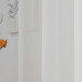 Beauty Home Κουρτίνα γάζα μονόχρωμη με 8 μεταλλικούς κρίκους Sharp Art 8448 140x270 Εκρού