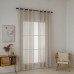Beauty Home Κουρτίνα γάζα μονόχρωμη με 8 μεταλλικούς κρίκους Sharp Art 8448 140x270 Άμμου
