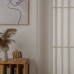 Beauty Home Κουρτίνα γάζα μονόχρωμη με 8 μεταλλικούς κρίκους Sharp Art 8448 140x270 Άμμου