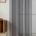Beauty Home Κουρτίνα γάζα μονόχρωμη με 8 μεταλλικούς κρίκους Sharp Art 8448 140x270 Ανθρακί