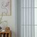Beauty Home Κουρτίνα γάζα μονόχρωμη με 8 μεταλλικούς κρίκους Sharp Art 8448 140x270 Γκρι
