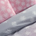 Beauty Home Σετ σεντόνια υπέρδιπλα με λάστιχο Praslin Art 12083 165x200+30 Ροζ,Γκρι
