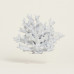 Beauty Home ΚΟΡΑΛΙ ΛΕΥΚΟ  ΜΕ ΒΑΣΗ PLEXI GLASS 24 x 24 cm