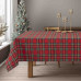 Beauty Home ΤΡΑΠΕΖΟΜΑΝΤΗΛΟ ΚΑΡΩ ΚΟΚΚΙΝΟ ΠΡΑΣΙΝΟ   135 x 135 cm