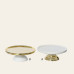Beauty Home ΠΟΡΣΕΛΑΝΙΝΗ ΤΑΡΤΙΕΡΑ 22 x 11,5 cm ΧΡΥΣΟ – ΛΕΥΚΟ  Α