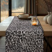 Beauty Home ΡΑΝΝΕΡ ΖΑΚΑΡ ΜΕ ΣΕΝΙΛ ΑΣΠΡΟ ΜΑΥΡΟ ΛΕΟΠΑΡ   32 cm x 2.5 m