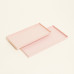 Beauty Home Μεταλλικοί Δίσκοι ΣΕΤ 2 ΤΜΧ 28 x 14 cm , 24 x 12 cm  ΠΡΑΣΙΝΟ ΕΥΚΑΛΥΠΤΟΥ