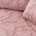 Beauty Home Σετ κουβερλί υπέρδιπλο Art 12214 Flora 100% Βαμβακοσατέν 300tc 220x240 Σομόν