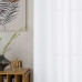 Beauty Home Κουρτίνα γάζα μονόχρωμη με 8 μεταλλικούς κρίκους Fit Art 8447 140x270 Λευκό
