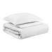 Beauty Home Παπλωματοθήκη ξενοδοχείου king size Ribbon Art Ε1238 230TC Satin Stripe Percal Pennie 70%Cot-30%Pol 270x250 Λευκό