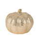 Beauty Home Κεραμική κολοκύθα χρυσή με ανάγλυφο σχέδιο Ø12 x 10.5 cm