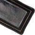 Beauty Home Πιατέλα πορσελάνης Gaia Αrt 7700-2 21x12 Μαύρο/Black