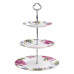 Beauty Home Ταρτιέρα τριόροφη πορσελάνης Eternal Art 7719 Σχέδιο Λουλούδι
